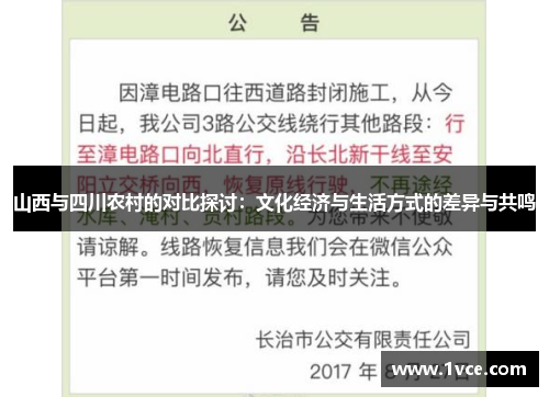山西与四川农村的对比探讨：文化经济与生活方式的差异与共鸣